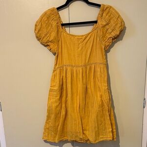 American Eagle Outfitters Mustard Dress
